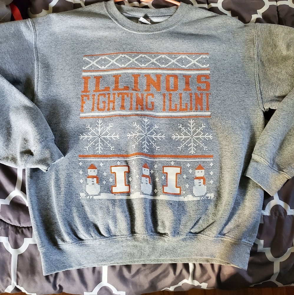 Illinois christmas sweatshirt